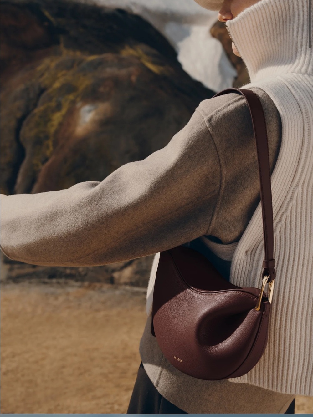 Polene Tonca Bag in Sandalwood